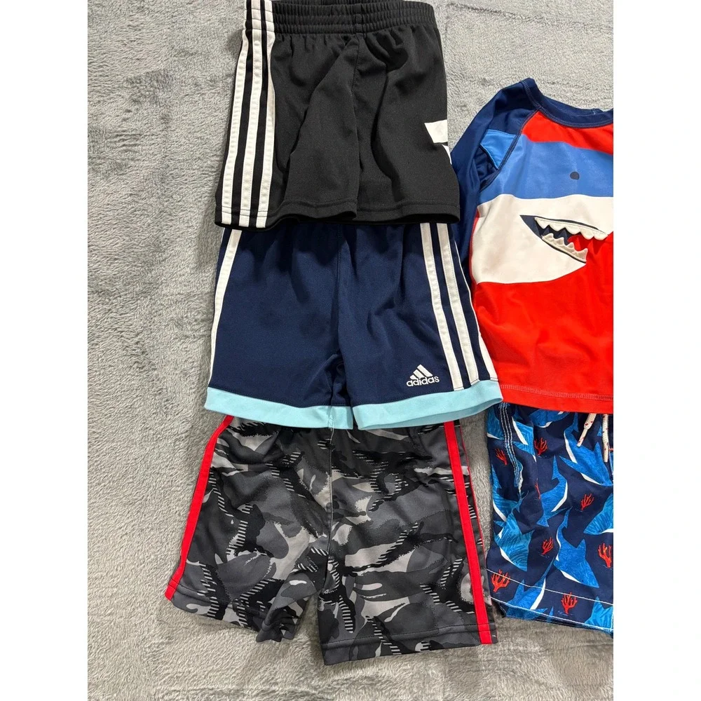 Adidas Gap Boys 2T 3T XS Multicolor Shorts Shirt Swimsuit Bundle Athleisure 6pc